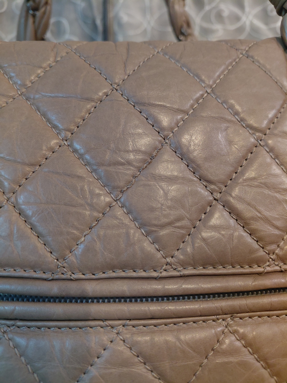 Chanel Vintage Series 11 Era Lambskin Lady Braid Travel Tote - Picture 3 of 16